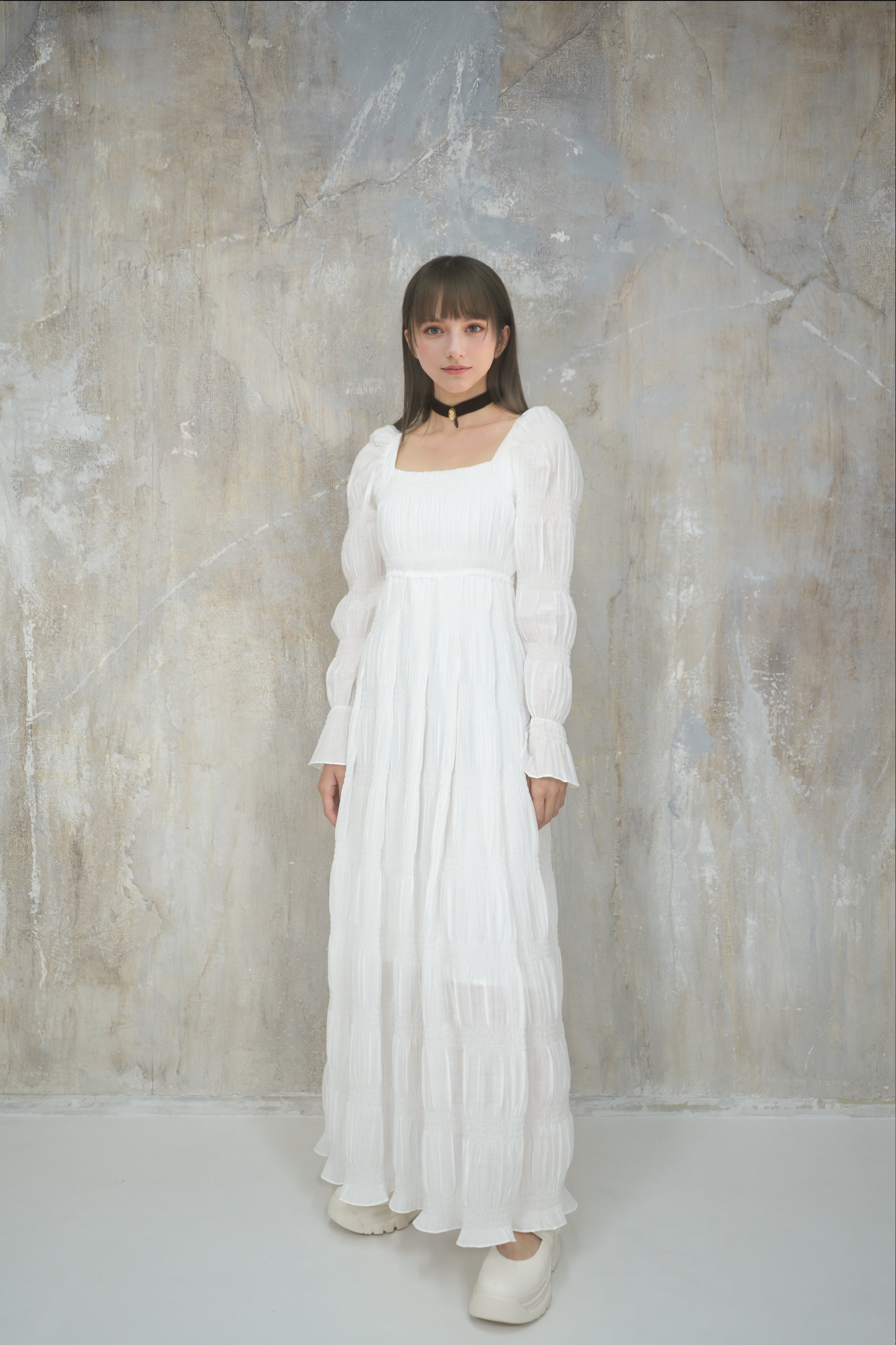 Micro Pleats Dress