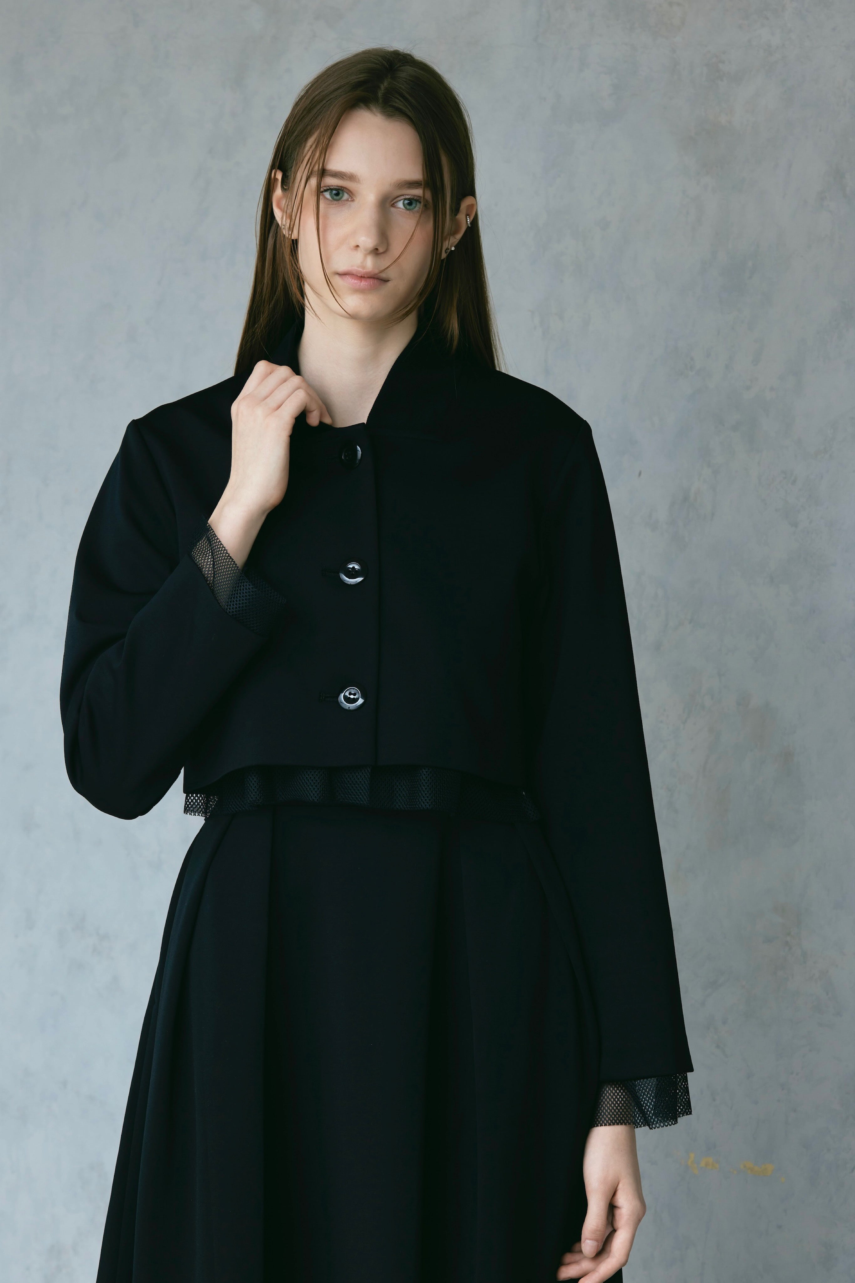 CROPPED JERSEY BLOUSON